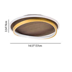 Nordic Walnut Grain LED Ceiling Light