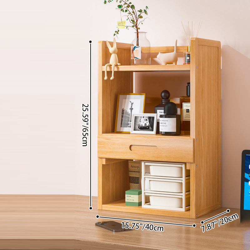 Scandinavian Bamboo Storage Bookshelf