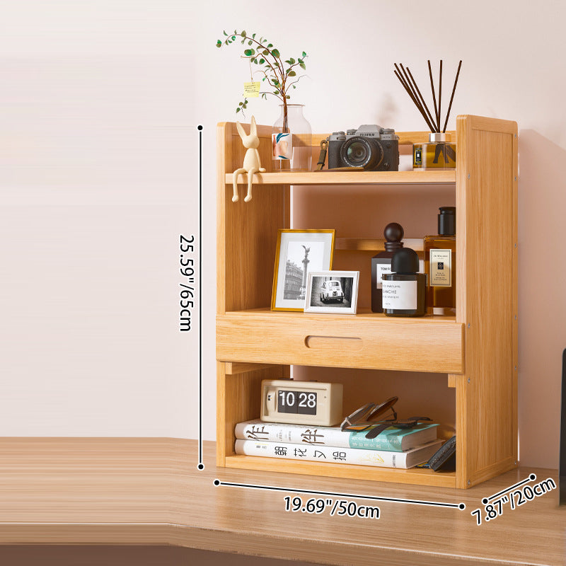 Scandinavian Bamboo Storage Bookshelf