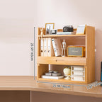 Scandinavian Bamboo Storage Bookshelf