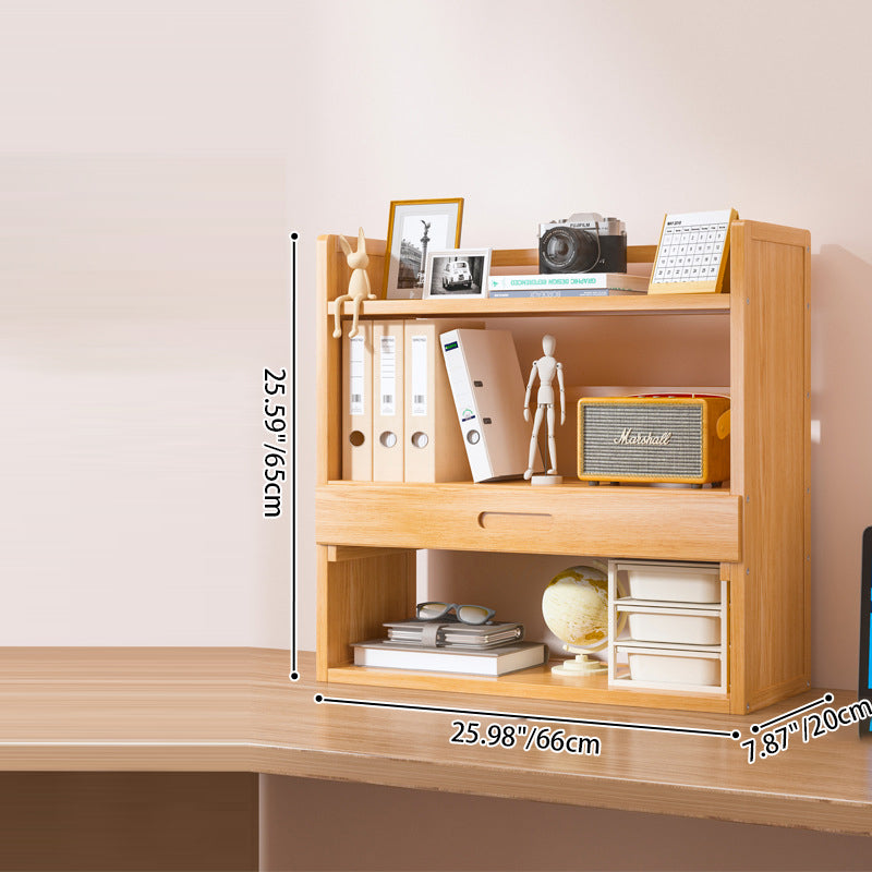 Scandinavian Bamboo Storage Bookshelf