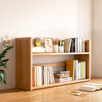 Scandinavian Bamboo Storage Bookshelf