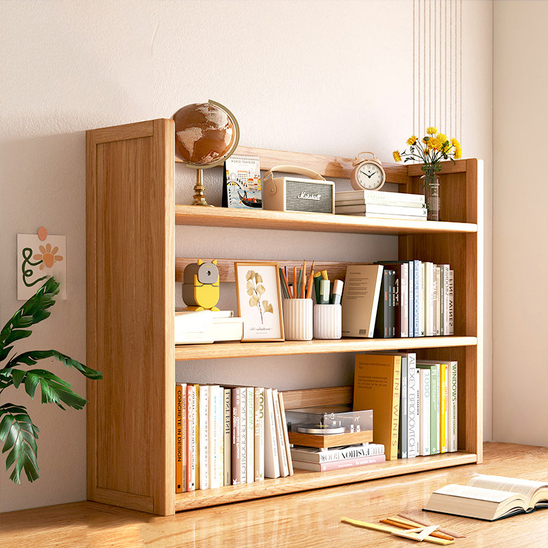 Scandinavian Bamboo Storage Bookshelf