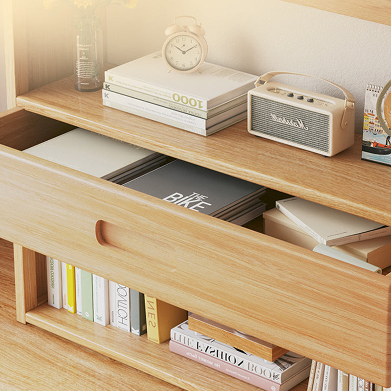Scandinavian Bamboo Storage Bookshelf