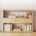 Scandinavian Bamboo Storage Bookshelf