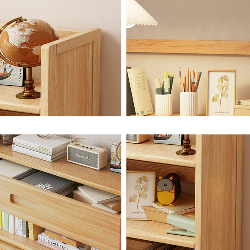 Scandinavian Bamboo Storage Bookshelf