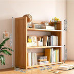 Scandinavian Bamboo Storage Bookshelf