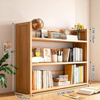 Scandinavian Bamboo Storage Bookshelf