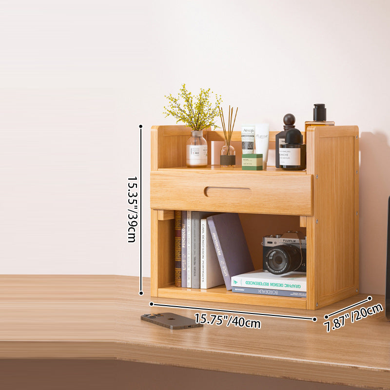Scandinavian Bamboo Storage Bookshelf
