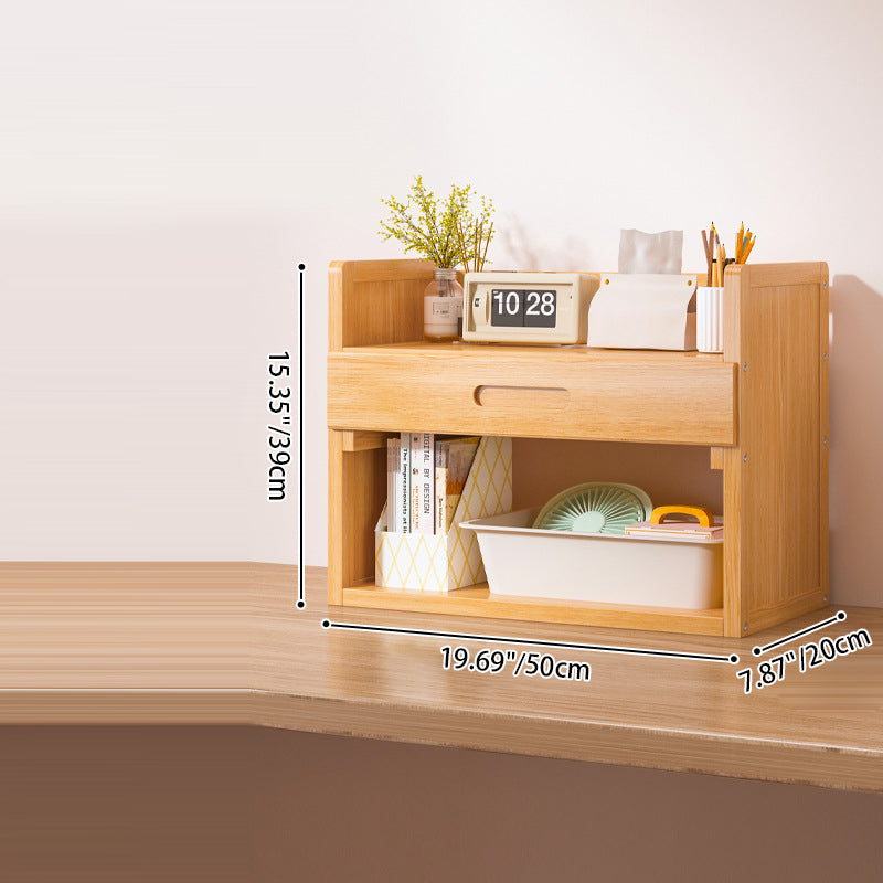 Scandinavian Bamboo Storage Bookshelf