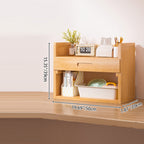 Scandinavian Bamboo Storage Bookshelf