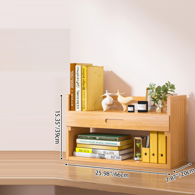 Scandinavian Bamboo Storage Bookshelf