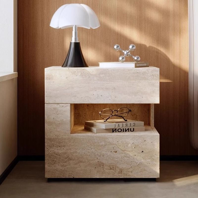 Vintage 2-Drawer Nightstand
