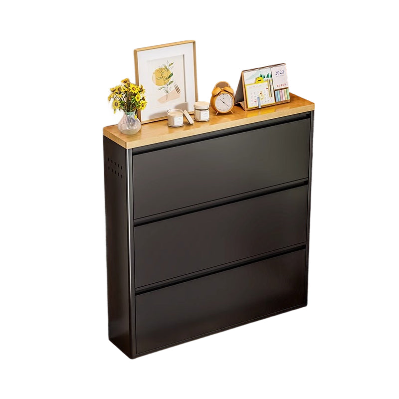 Slim Flip-Door Shoe Cabinet