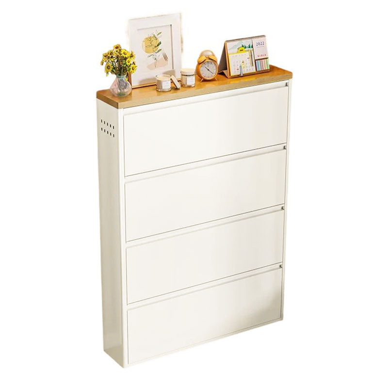 Slim Flip-Door Shoe Cabinet
