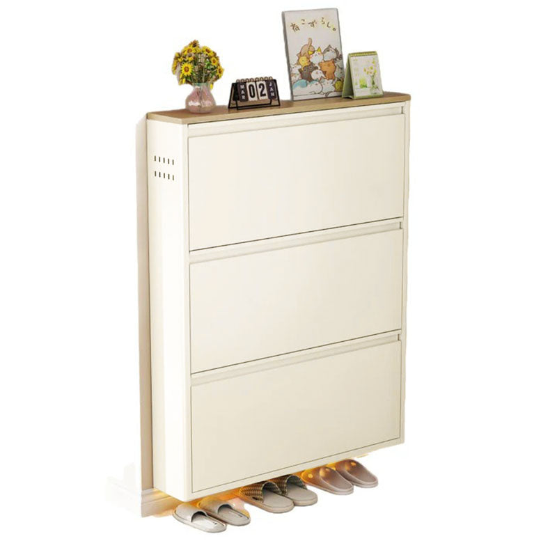 Slim Flip-Door Shoe Cabinet