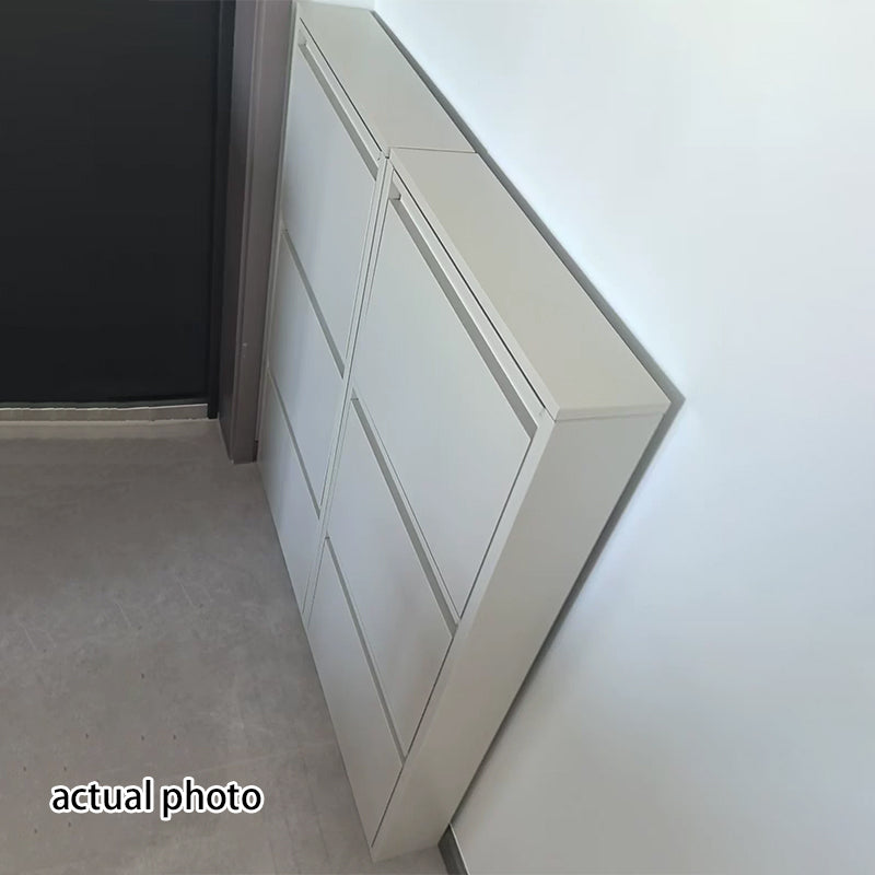 Slim Flip-Door Shoe Cabinet