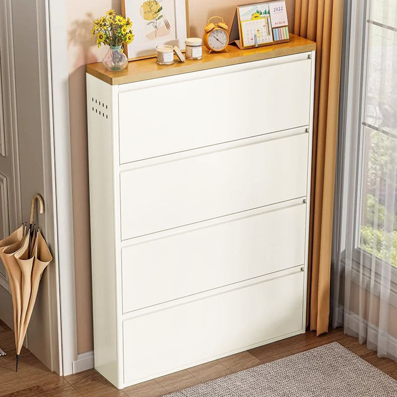 Slim Flip-Door Shoe Cabinet
