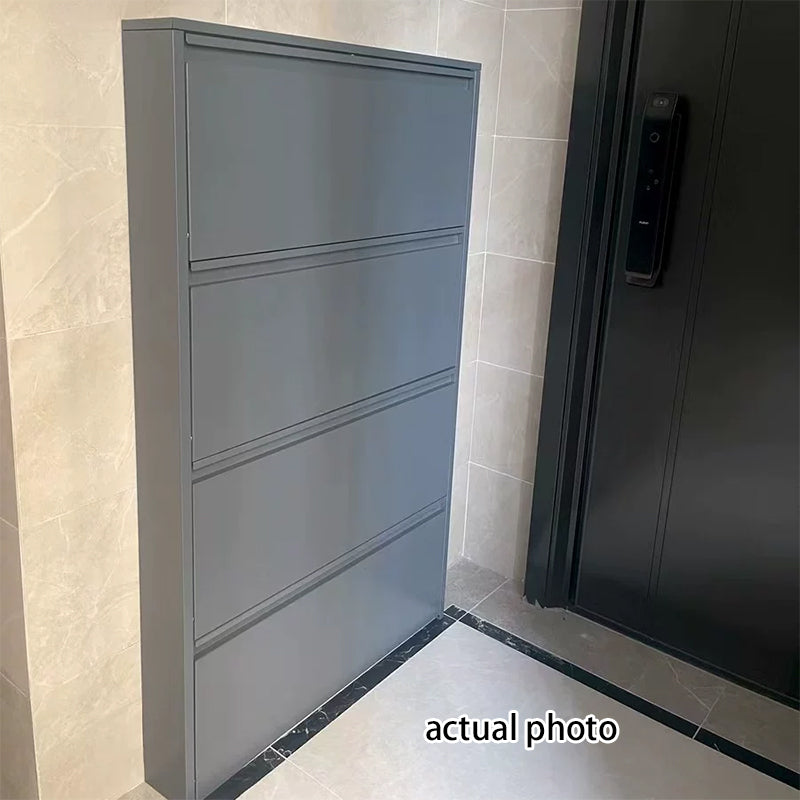 Slim Flip-Door Shoe Cabinet