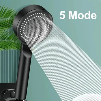 High-Pressure Shower Head with Hose