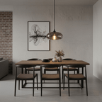 Hand-Blown Glass Pendant Light