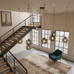 Hand-Blown Glass Pendant Light