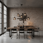 Hand-Blown Glass Pendant Light