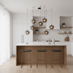 Hand-Blown Glass Pendant Light
