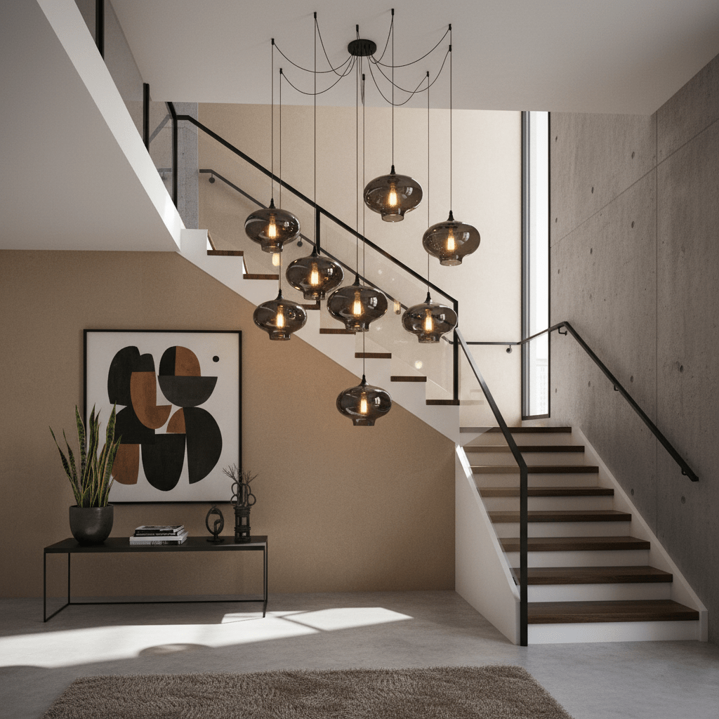 Hand-Blown Glass Pendant Light
