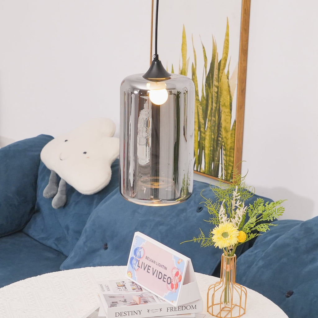 Hand-Blown Glass Pendant Light