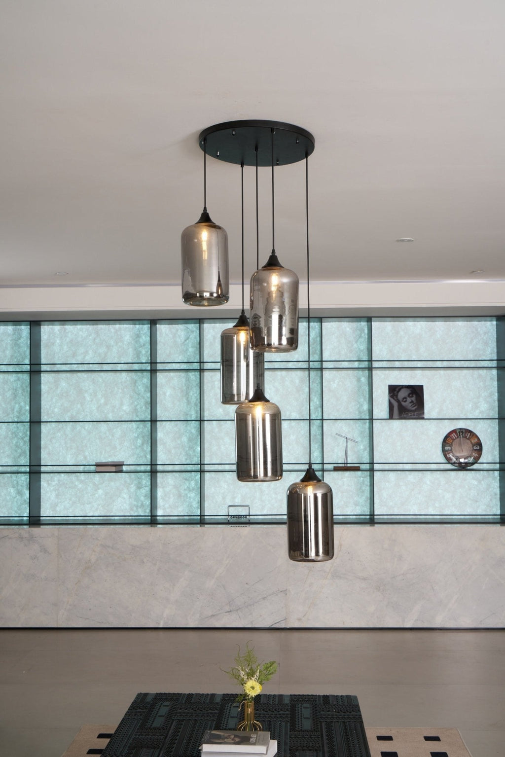 Hand-Blown Glass Pendant Light