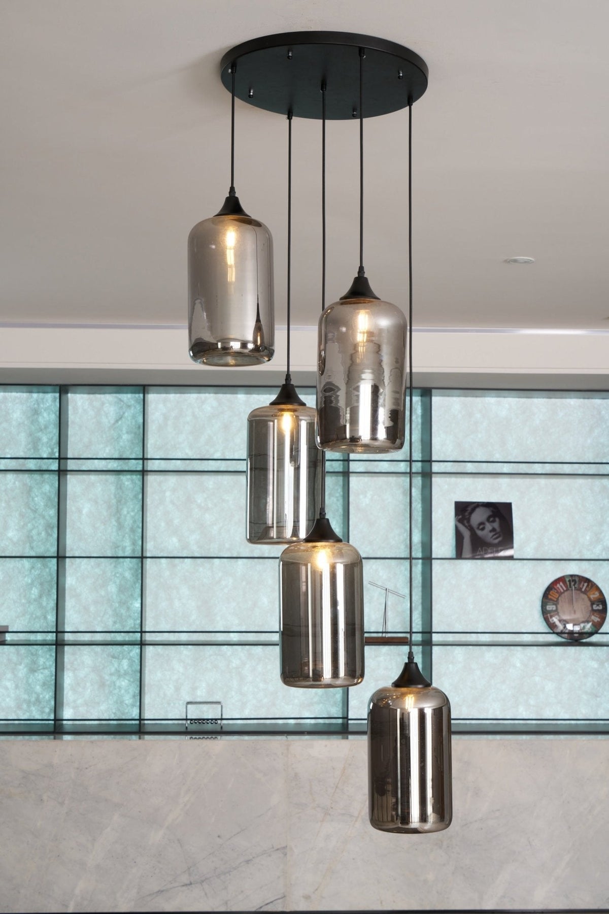 Hand-Blown Glass Pendant Light