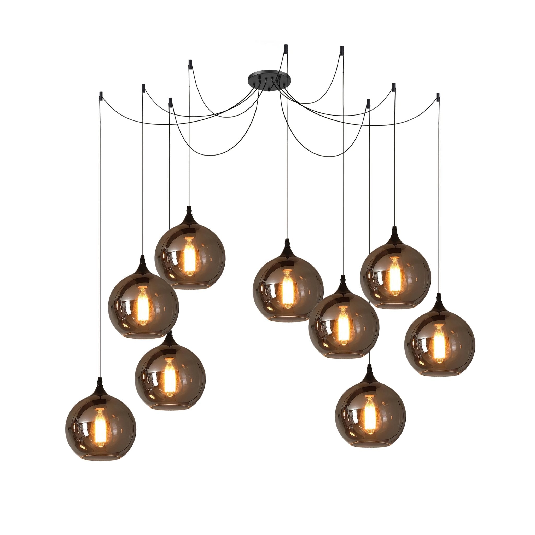 Hand-Blown Glass Pendant Light