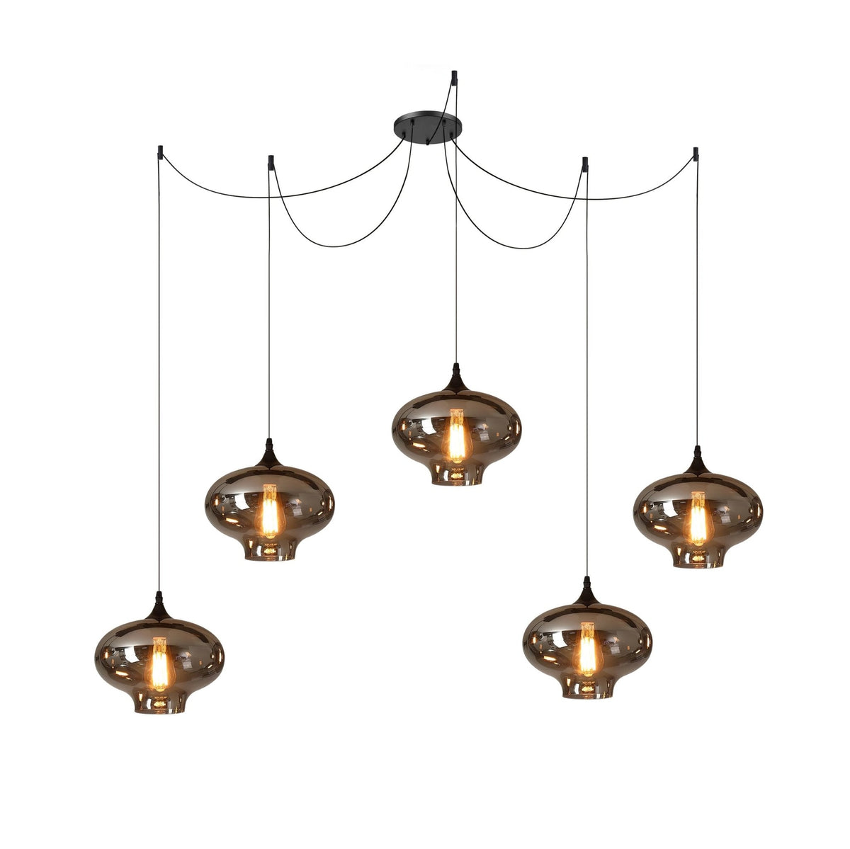 Hand-Blown Glass Pendant Light