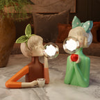 Bubble Girls Glass Table Lamp