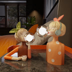 Bubble Girls Glass Table Lamp