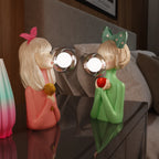 Bubble Girls Glass Table Lamp