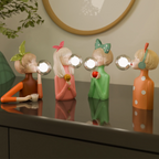 Bubble Girls Glass Table Lamp