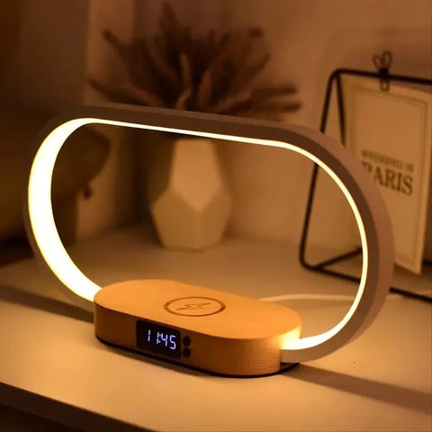 Table Lamp with Wireless Charging