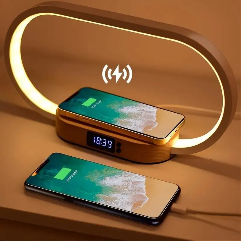 Table Lamp with Wireless Charging