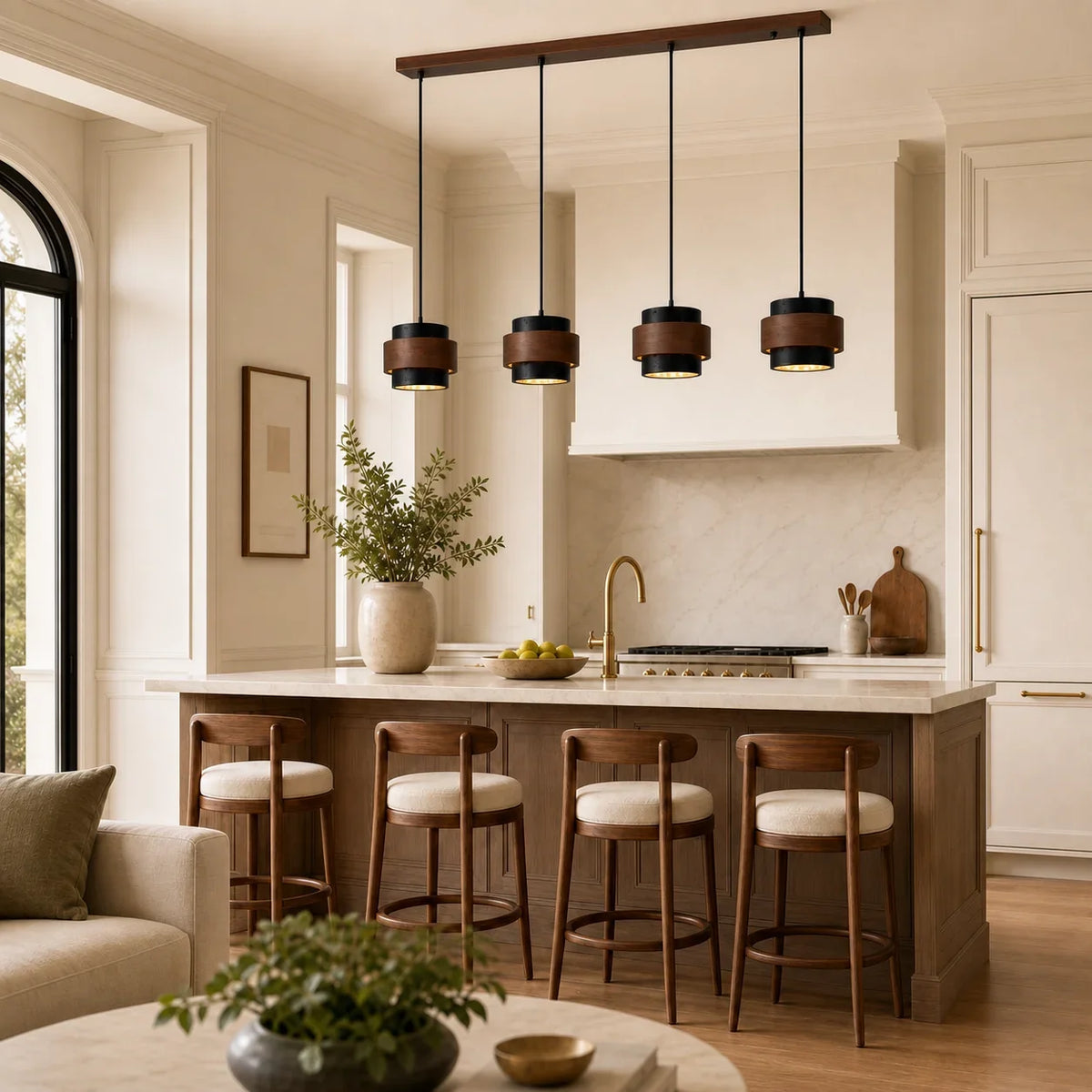 Callan Wabi-Sabi Travertine Pendant Light