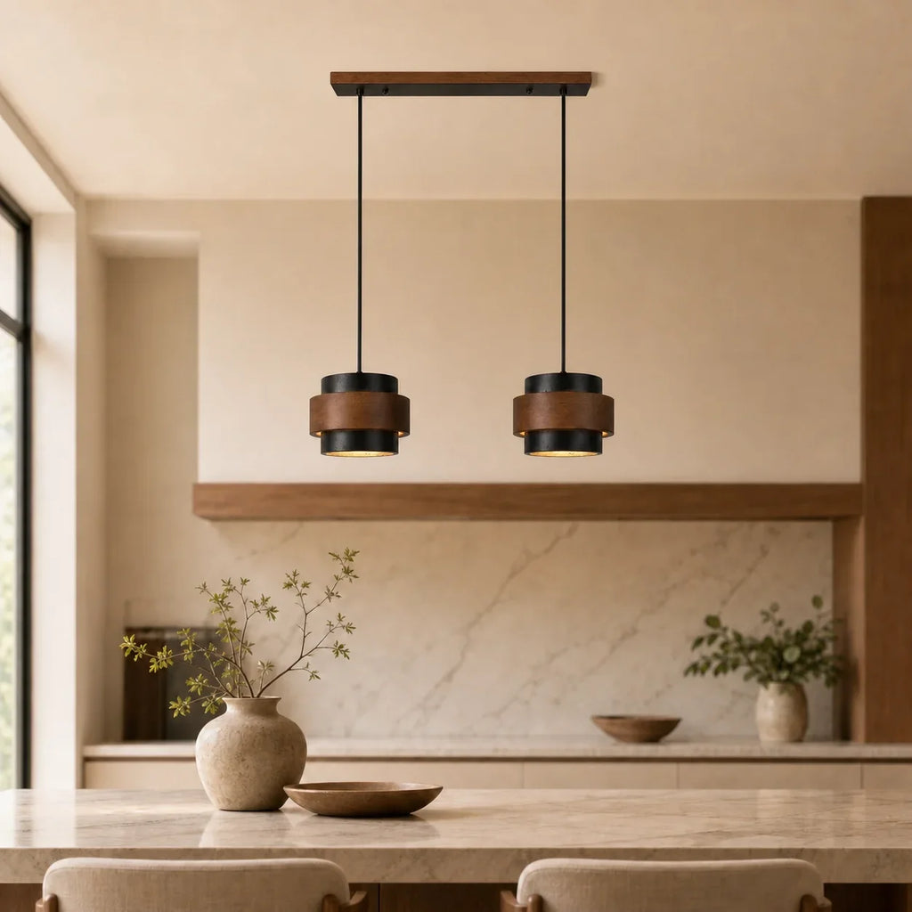 Callan Wabi-Sabi Travertine Pendant Light