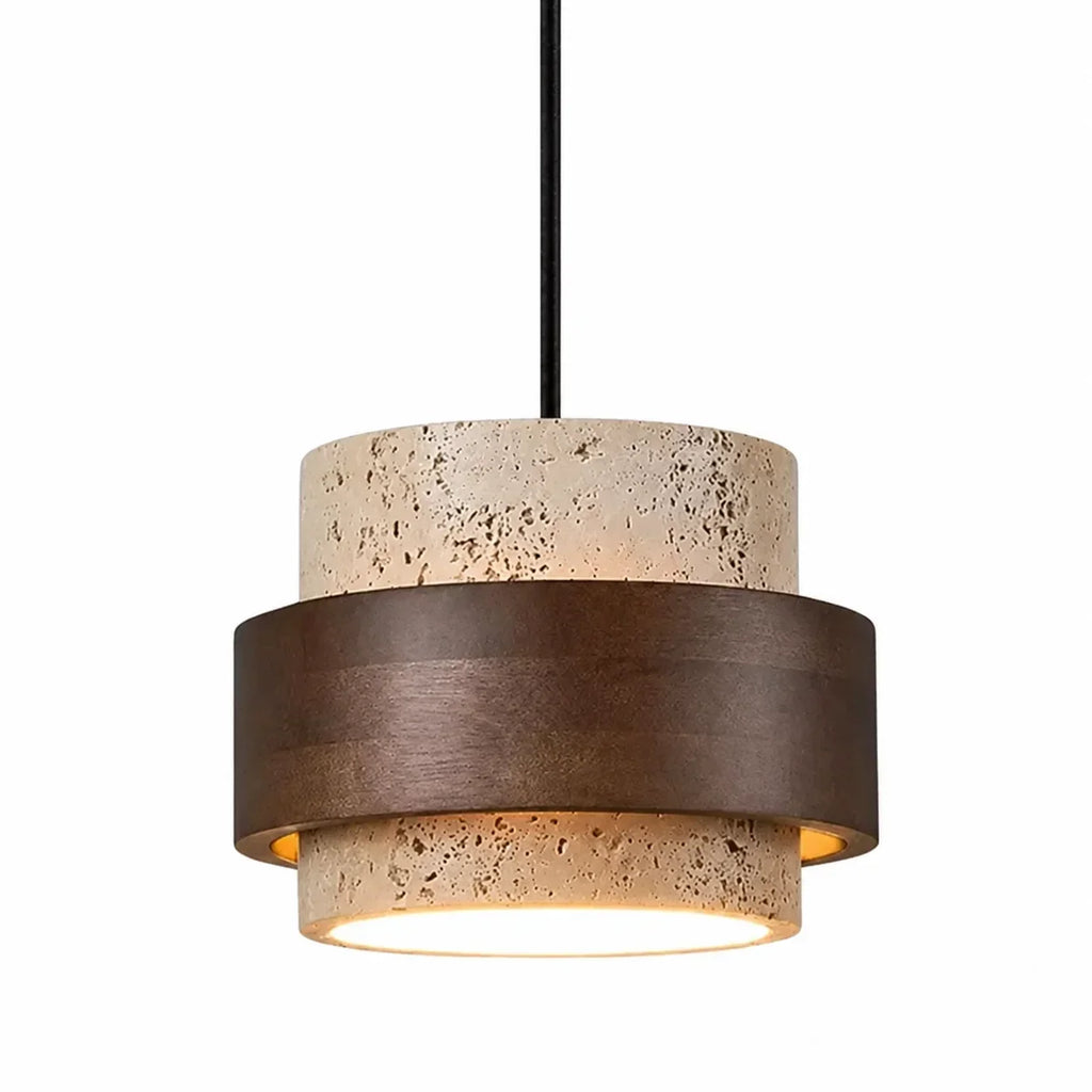 Callan Wabi-Sabi Travertine Pendant Light
