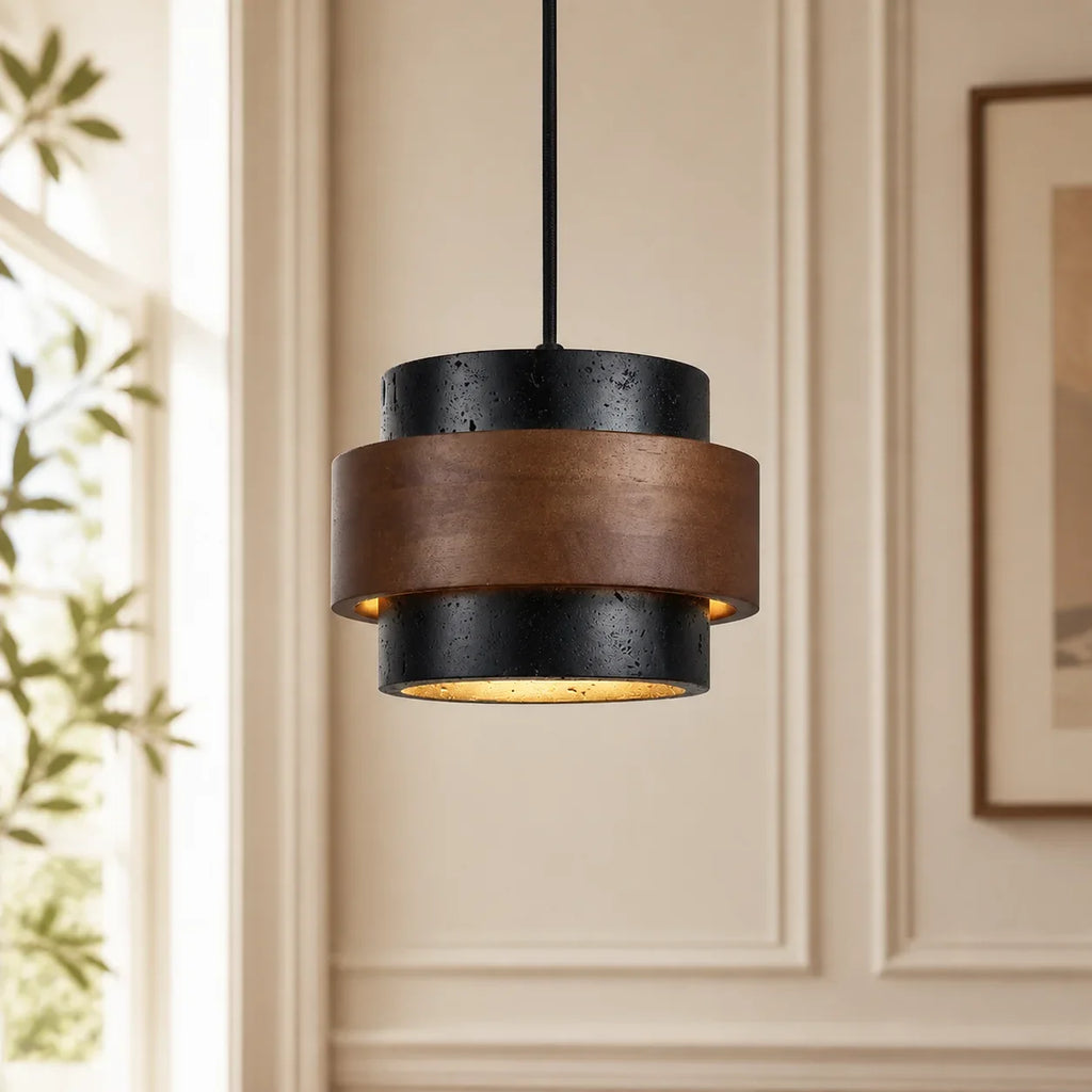 Callan Wabi-Sabi Travertine Pendant Light