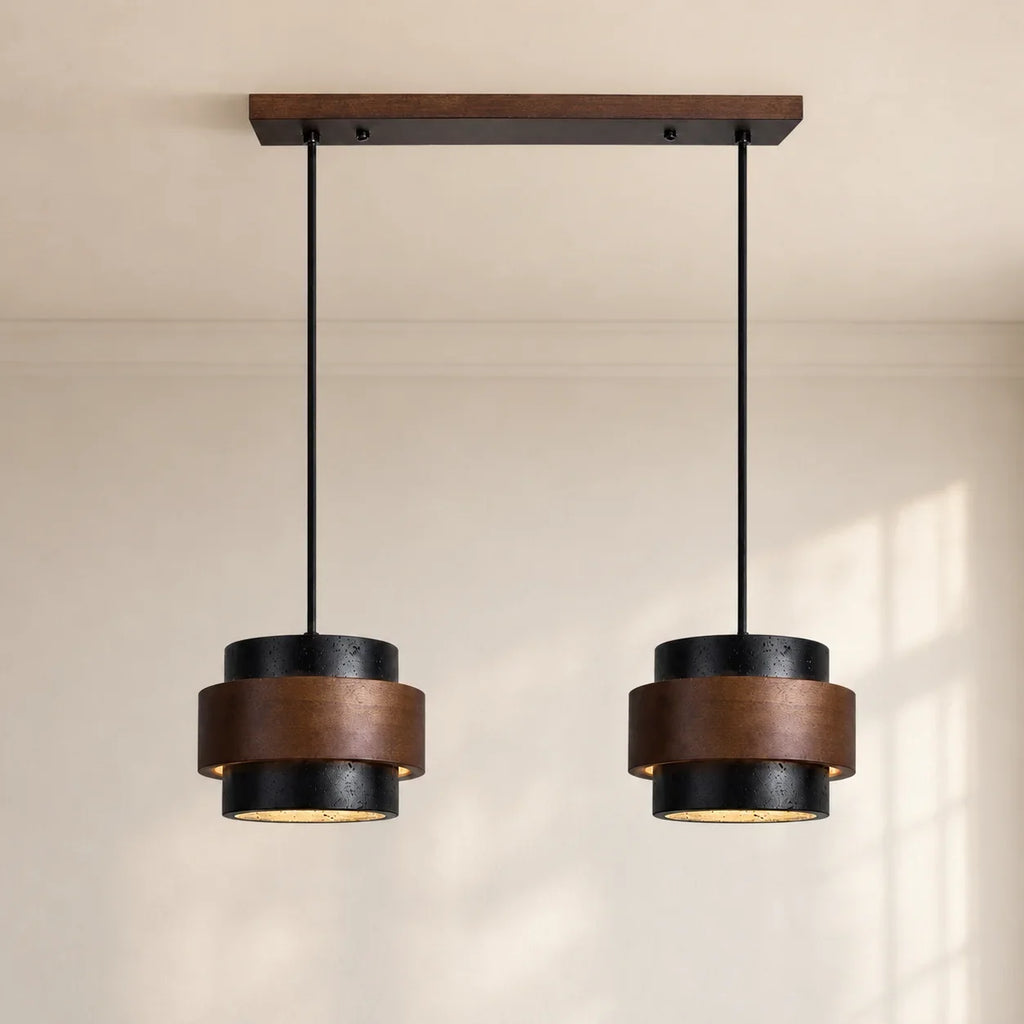 Callan Wabi-Sabi Travertine Pendant Light