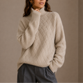 Women's Textured Turtleneck Sweater