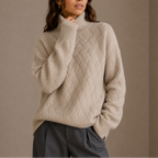 Women's Textured Turtleneck Sweater