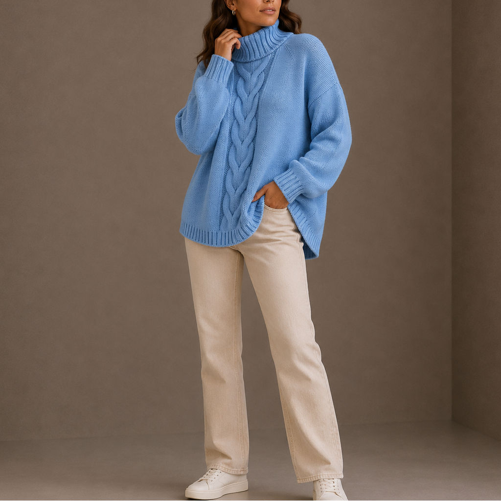 Women's Oversized Cable Knit Sweater