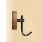 Round Wooden Adhesive Wall Hook