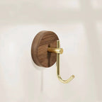 Round Wooden Adhesive Wall Hook